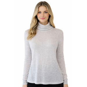 White House Black Market Women's White Metallic Shimmer Turtleneck Sweater XS